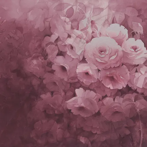 Verfijnd roze behang