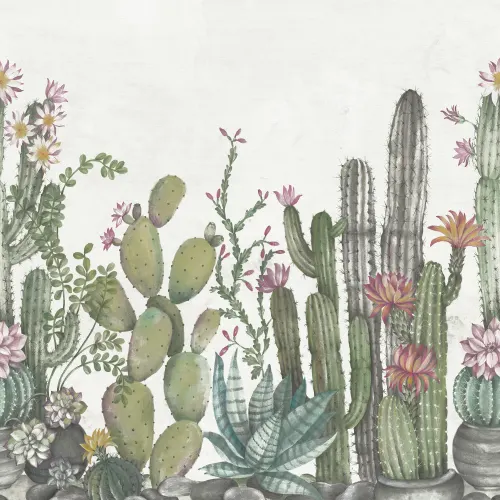 Playfull Cactus, Ivory