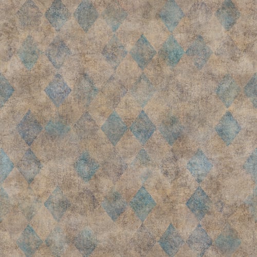 Small Patinated Diamonds Turquoise