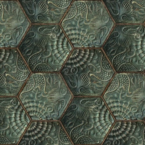 Hexagon Tiles Emerald