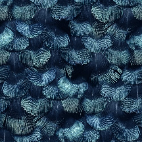 Petite Peacock Plumage, Teal