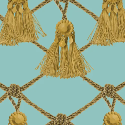 Tassels, Soft Turquoise