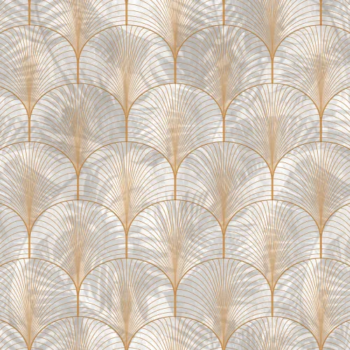 Art Deco Palms, Gold