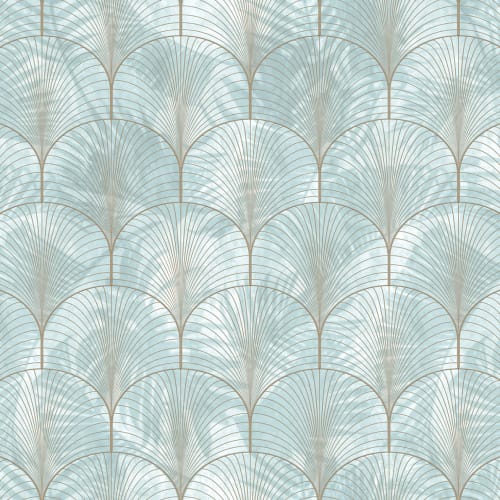 Art Deco Palms, Silver