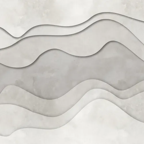 3D Wave, White