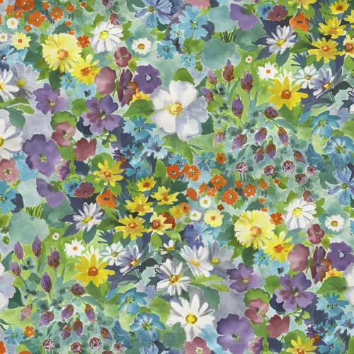 Großformatige Blumentapete