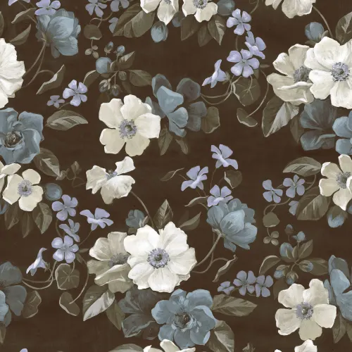 Fleurs vintage peintes à la main