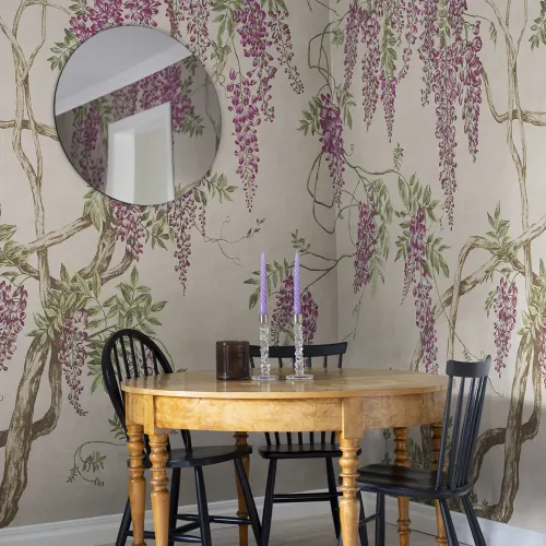 Romantic wisteria tree