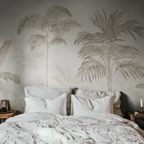 Vue chic sur les palmiers