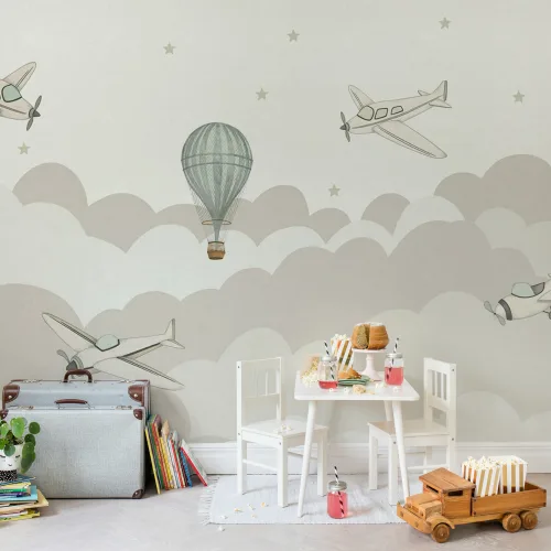Séjour dans le ciel pastel