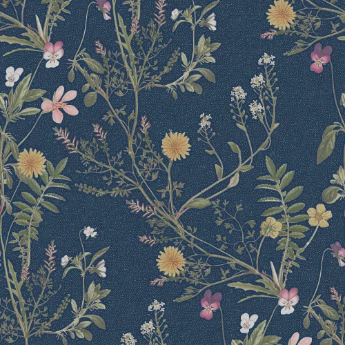 Storm Flowers, Ocean Blue	