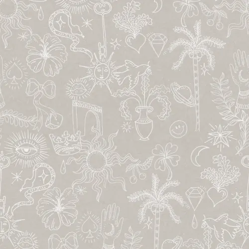 Doodle pattern wallpaper design
