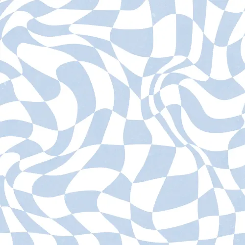 Blue checkered maximalist wallpaper