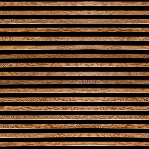 Horizontal wood wall panels