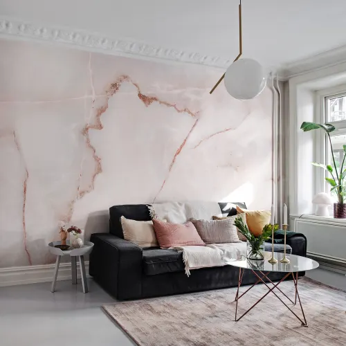 A pink stone pattern