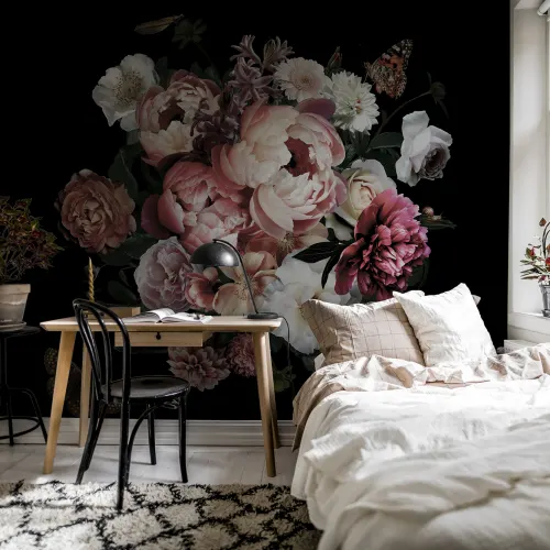 Flowers and butterflies