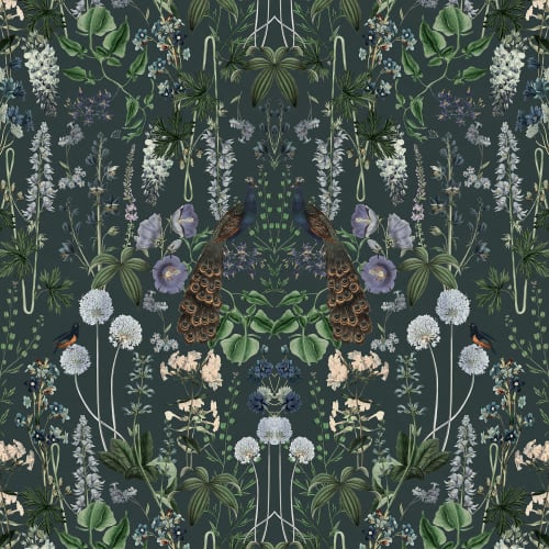 Oiseaux et vert luxuriant