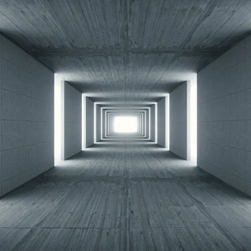 Fascinerende tunnel med 3D-effekt