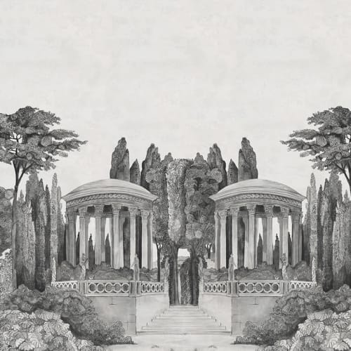 Alberi rigogliosi ed edifici signorili