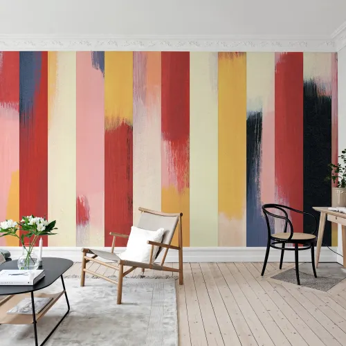 Tablones de madera de vivos colores