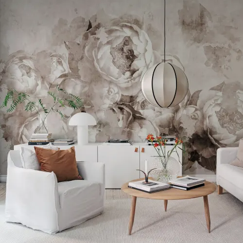 Blommigt Industriell Chic