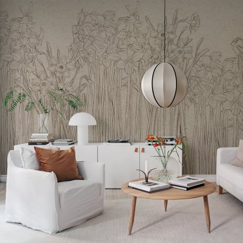 Blumige Eleganz im Vintage-Stil