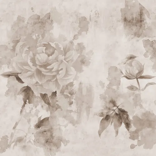 Blomstereleganse i sepiatoner