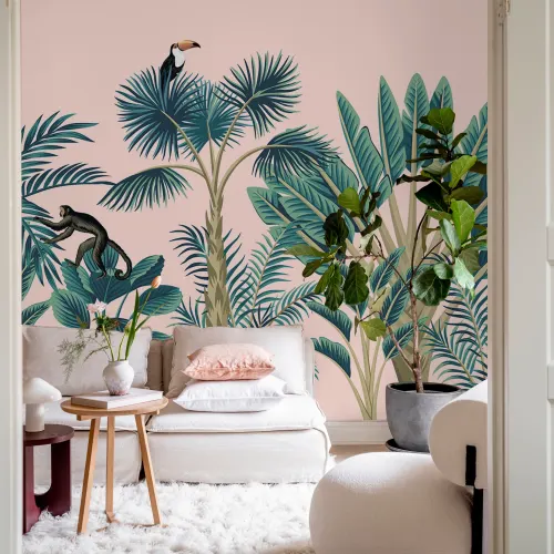 Vintage Tropisch Botanisch