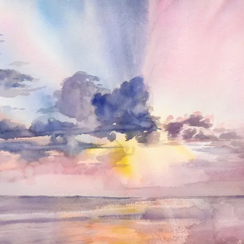 Blush Sky Canvas