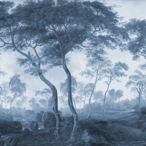 Vintage Blue Forest