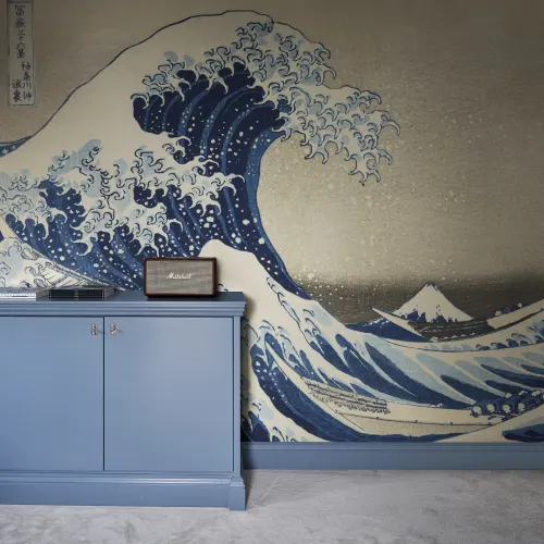 Famous Wave Woodcut 
