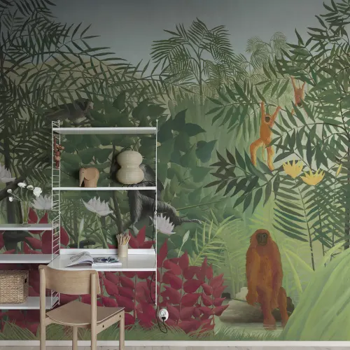 Scène de jungle luxuriante