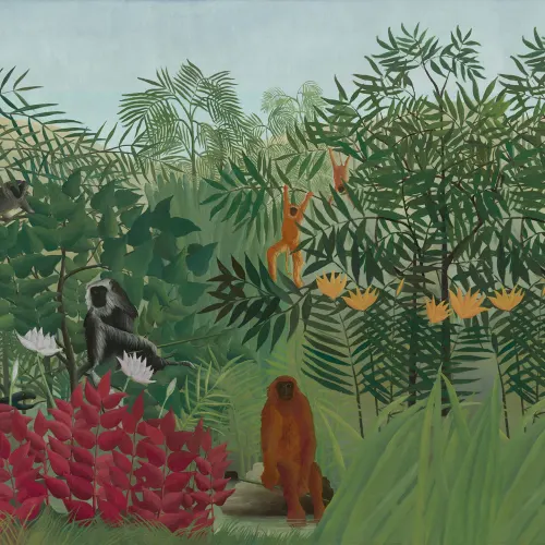 Scène de jungle luxuriante