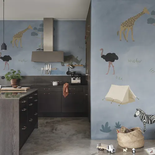 Wilde blaue Safari