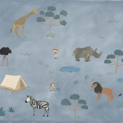 Wilde blaue Safari