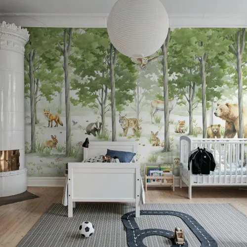 Kul med grön skog