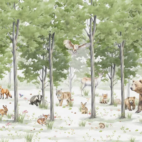 Kul med grön skog
