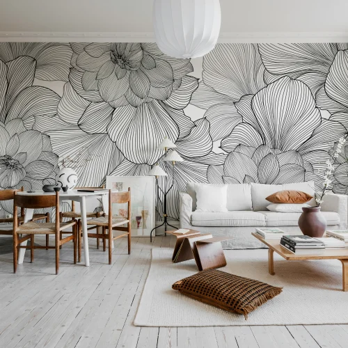 Des fleurs d'un graphisme saisissant