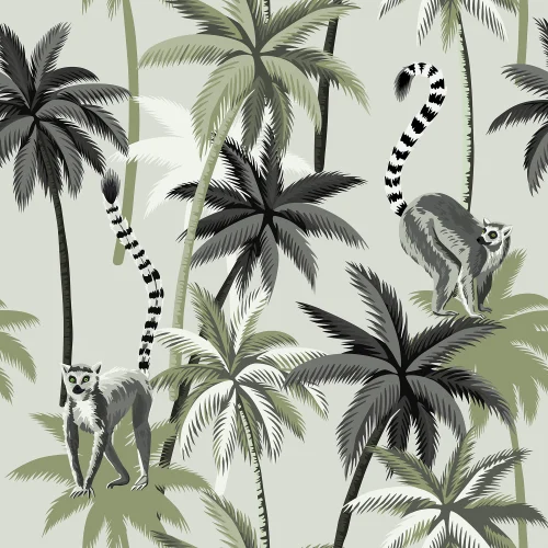 Tropical Green Lemurs
