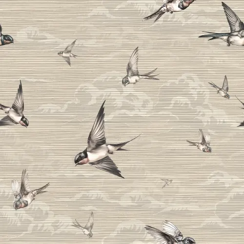 Serene Beige Swallows