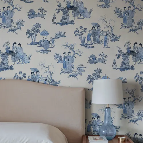 Blue Toile Elegance