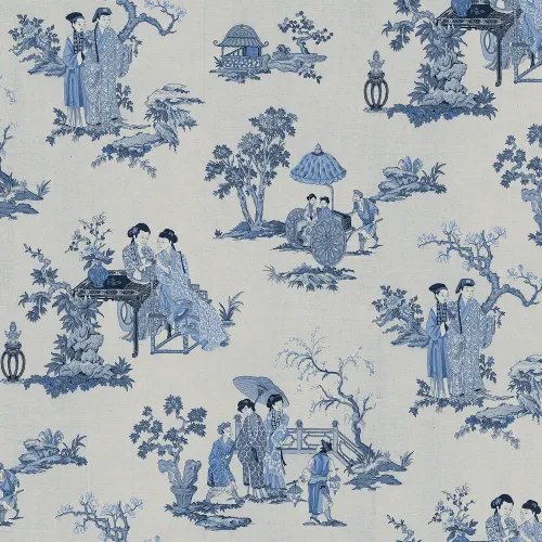 Blue Toile Elegance