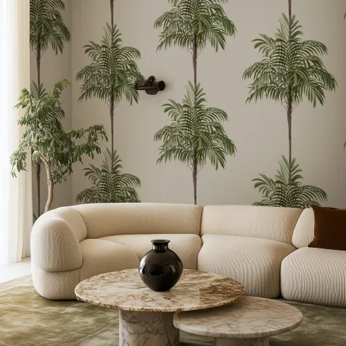 Κομψό Palm ρίγες