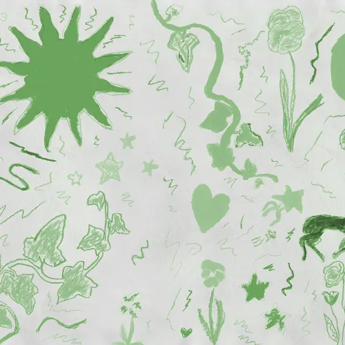 Rebel Walls x John-John: Chroma's Enchanted Green