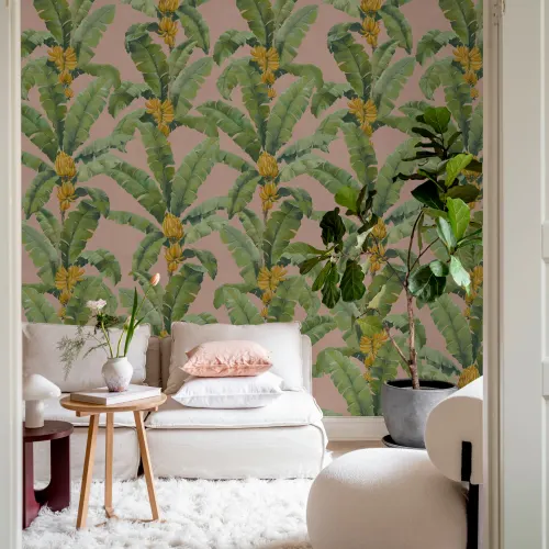 Embrace Tropical Vibes with Pink Banana Leaves