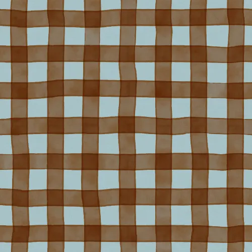 Charming Brown Gingham Delight