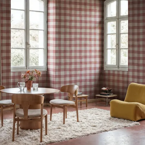 Classic Gingham Charm in Bold Red