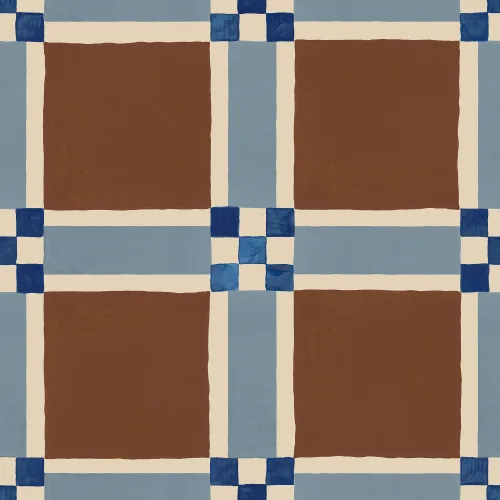 Geometric Charm in Earthy Tones