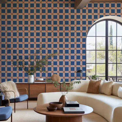 Faites une déclaration avec une grille bleue audacieuse