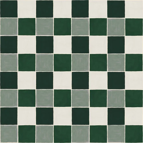 Green Checkerboard Chic